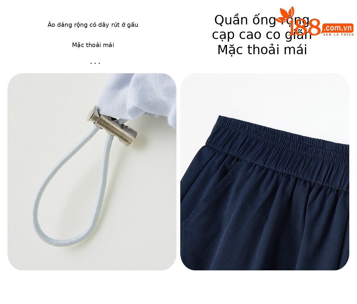 Bộ sơ mi tay dài kết hợp quần ống rộng nữ cao cấp LU9166 — Màu ảnh chi tiết 9