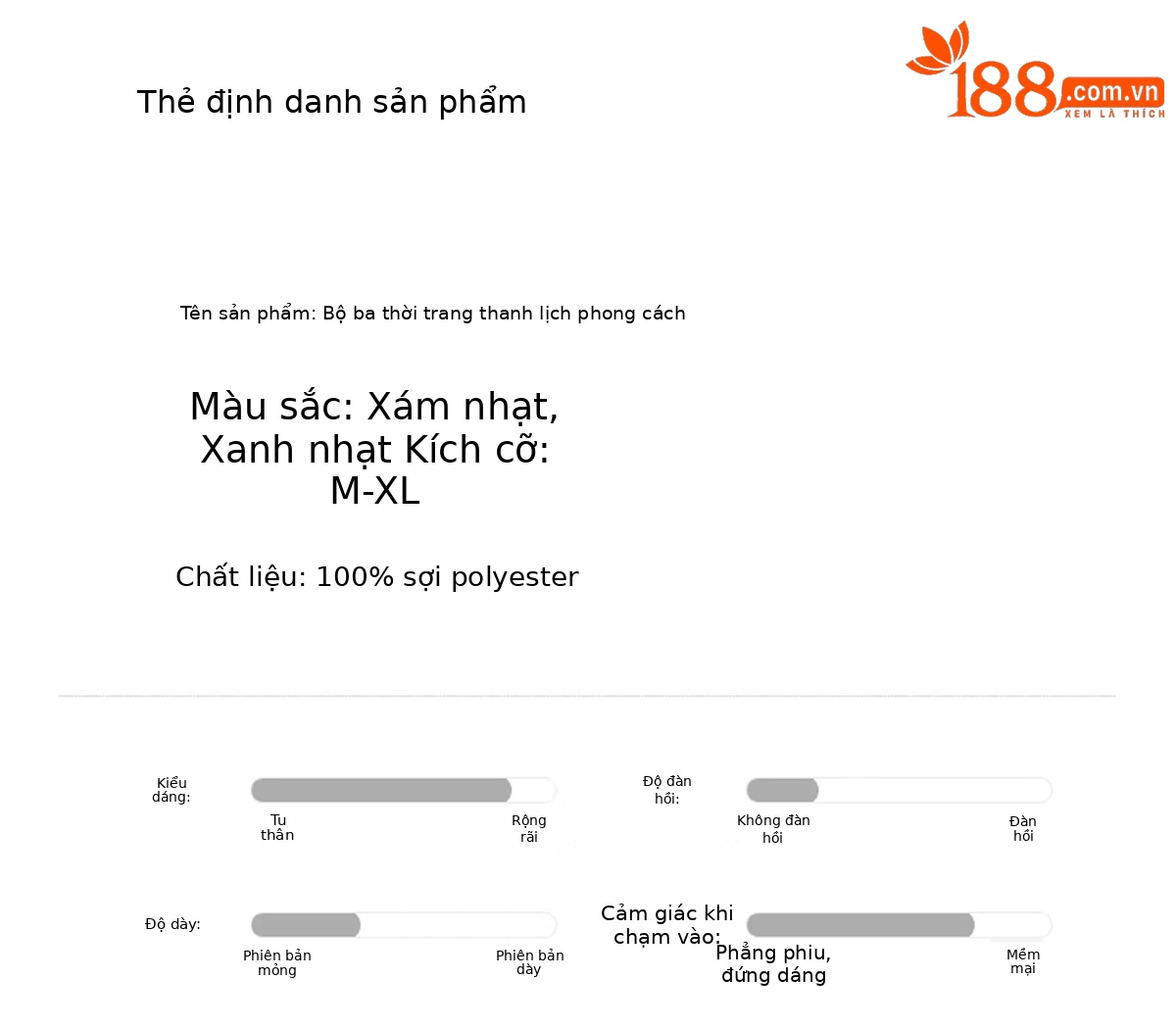 Bộ ba món sơ mi + áo lót + chân váy nữ MJ2618 — màu xanh nhạt, màu xám nhạt chi tiết 13