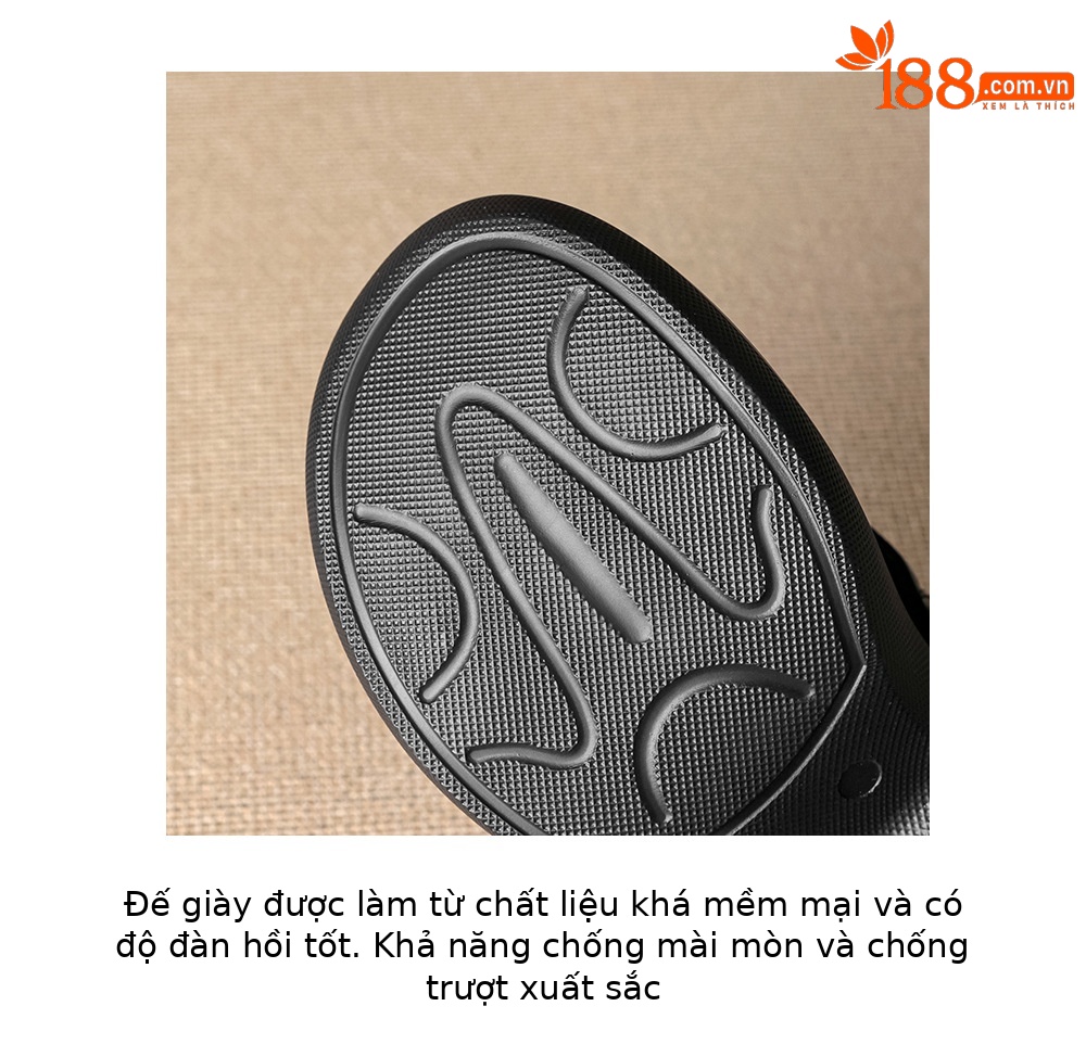 Sandal nữ đế xuồng cao gót 6cm mũi hở phong cách La Mã da thật — màu đen, màu xanh hồ chi tiết 7