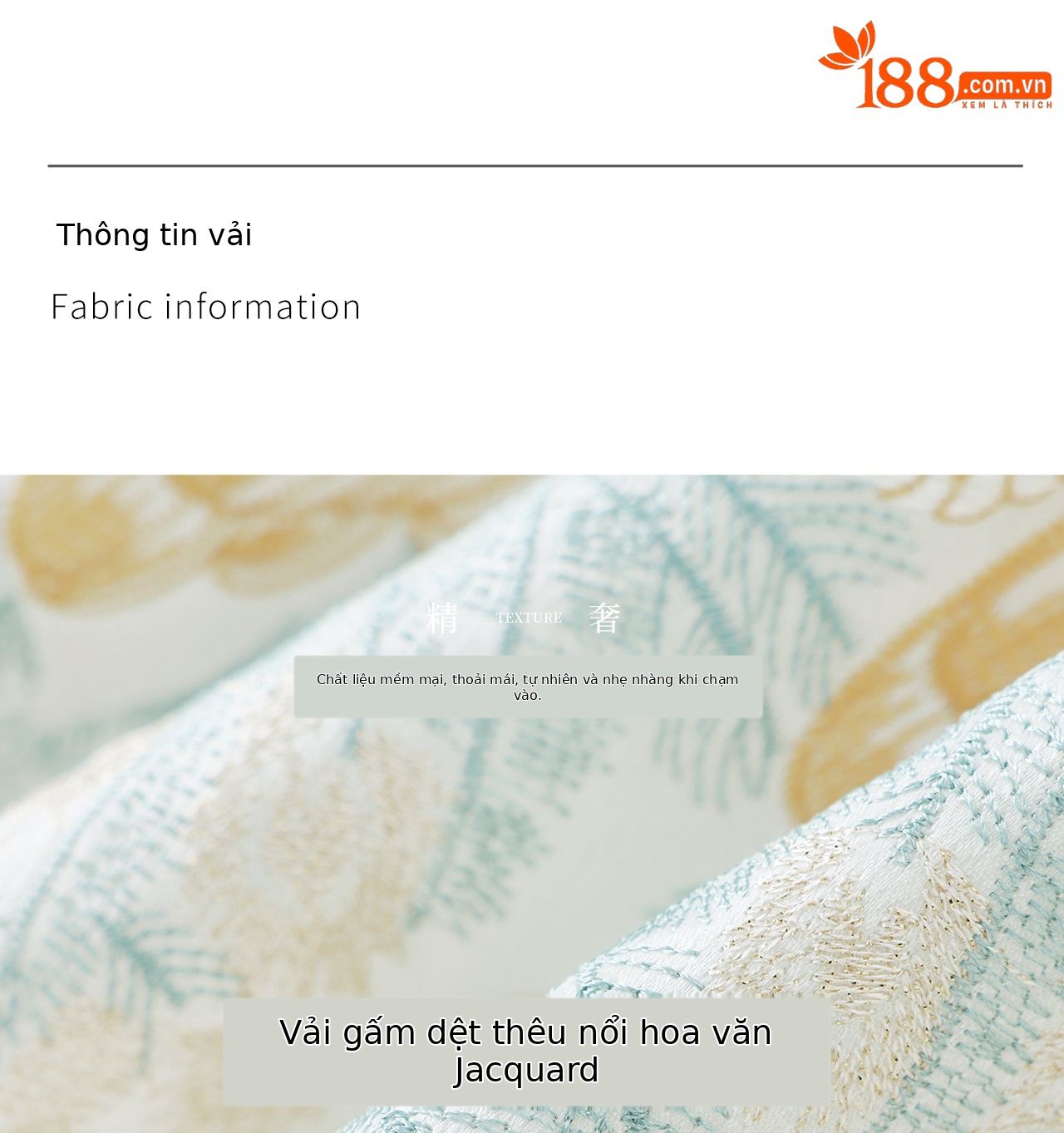 Đầm suông nữ midi dệt satin thêu jacquard tay ngắn — xanh lam chi tiết 5