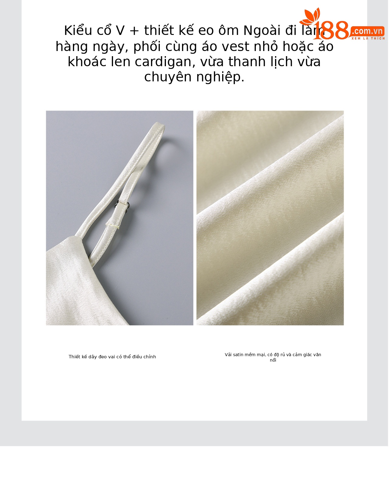 Đầm maxi nữ satin dáng suông, cổ yếm dây mảnh, thiết kế xéo cạnh — màu đen chi tiết 9