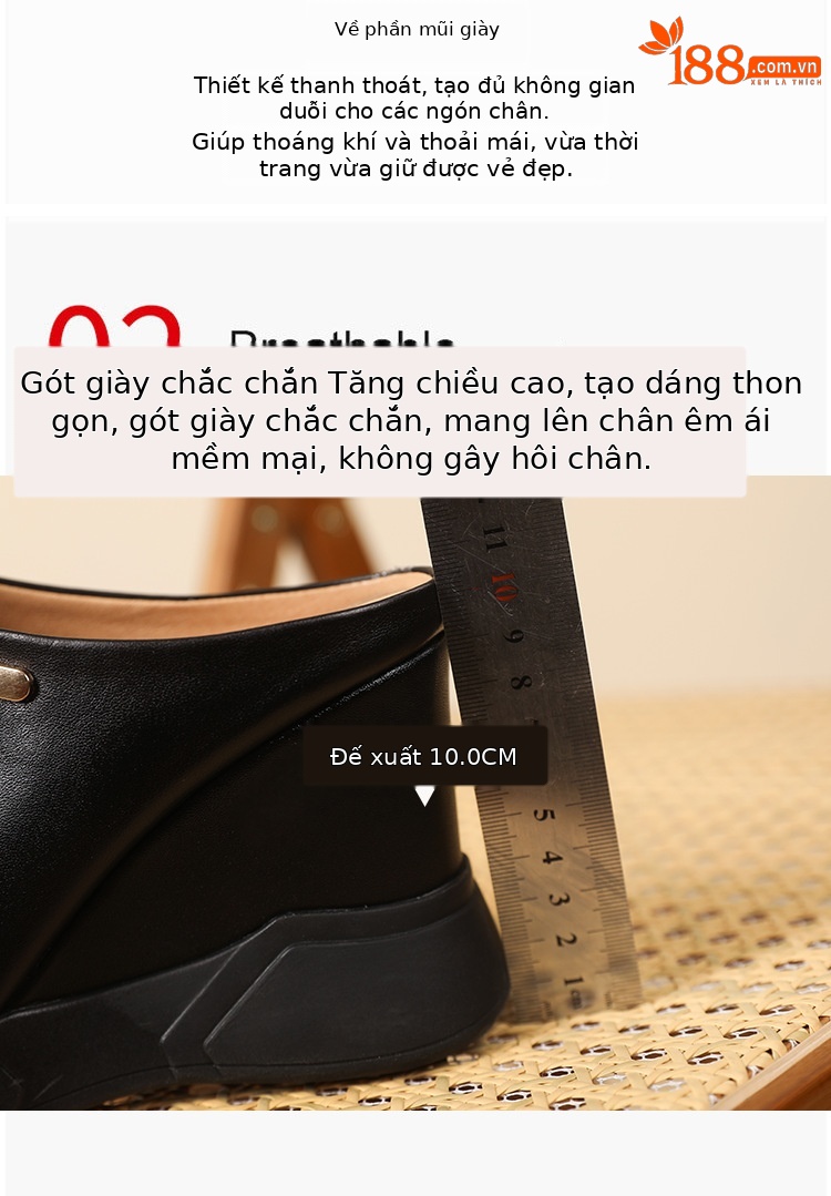 Mule nữ da thật mũi nhọn gót chéo 5 cm, phong cách Hàn Quốc 2026 — màu đen, màu trắng chi tiết 6