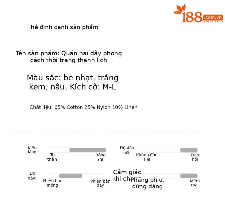 Bộ vest nữ hai dây phối quần ống rộng — màu kaki, màu trắng ngà, màu cà phê chi tiết 10