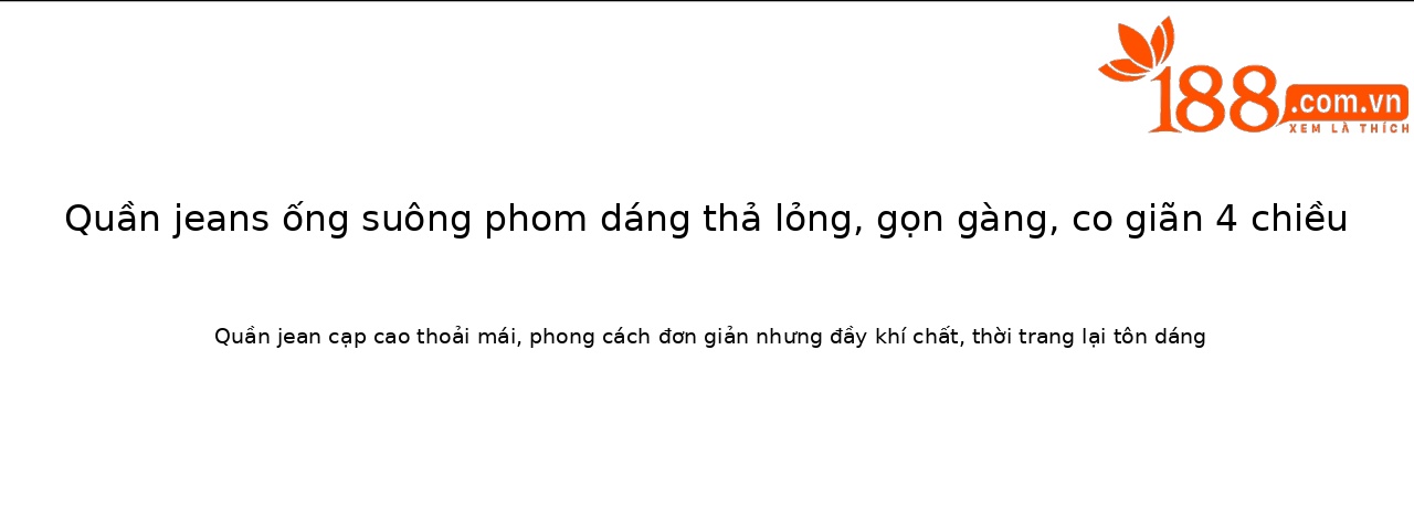 Quần jean nữ ống rộng cạp cao chín phần, chất vải bốn chiều co giãn thoáng mát — xanh lam chi tiết 1