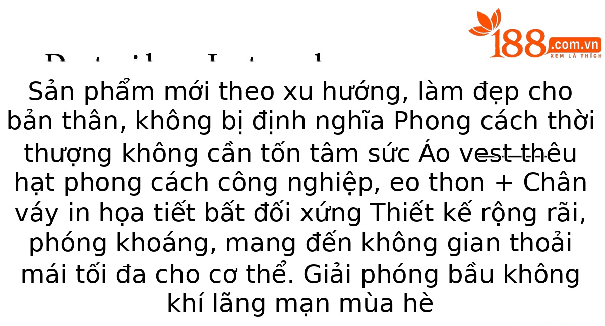 Bộ váy hai mảnh cổ V phối áo gile và chân váy chữ A họa tiết hoa nhí — Màu ảnh chi tiết 1