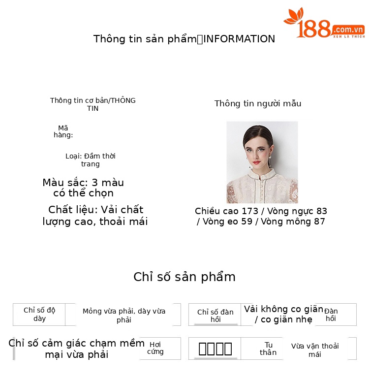 Đầm maxi nữ thêu ren họa tiết rỗng, tay ngắn, cổ tròn, thắt eo, dài qua gối — xanh lam, màu hồng, màu mơ chi tiết 13