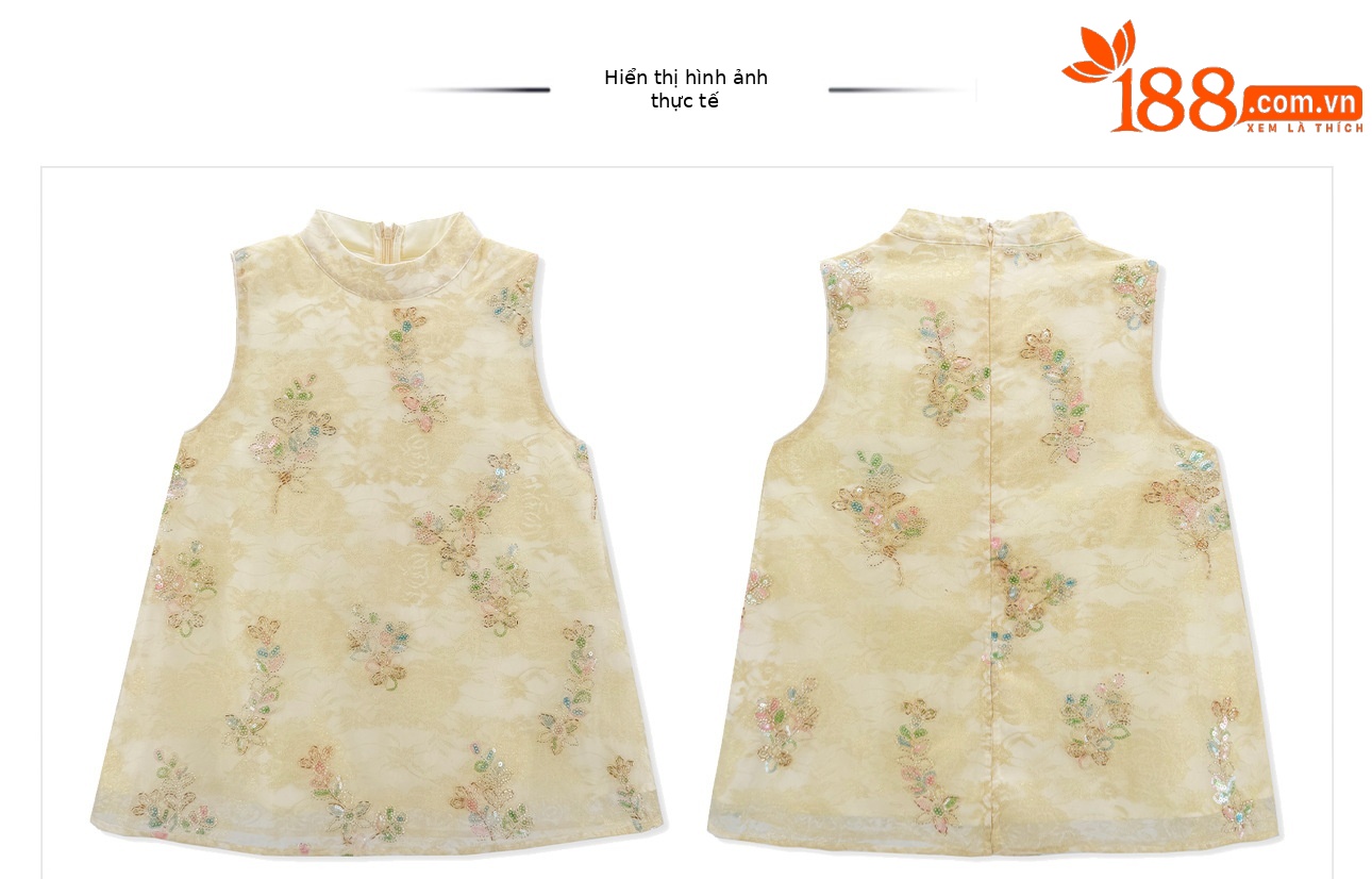 Bộ áo vest không tay lưới thêu đính cườm phong cách Tân Trung Hoa kèm chân váy nửa kín ZX P0337 — bộ đồ, Champagne màu nửa váy, Áo khoác màu mơ chi tiết 18