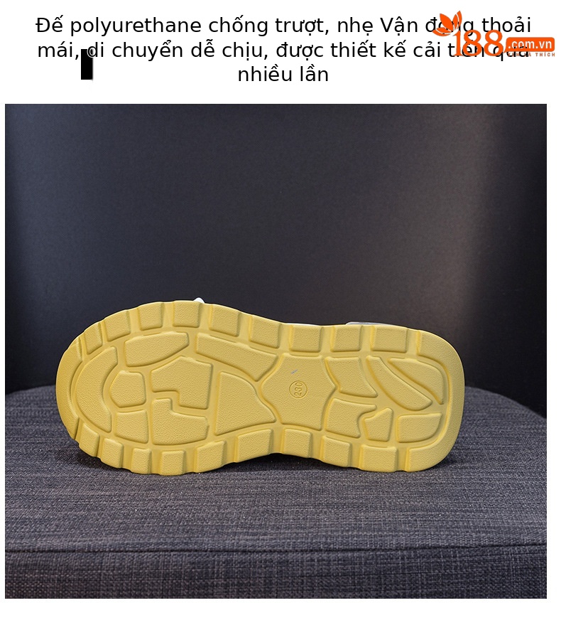 Giày sneaker nữ đế dày phong cách cổ điển, tăng chiều cao, phối màu xám vàng — Xám 5032-1, Vàng 5032-1 chi tiết 9