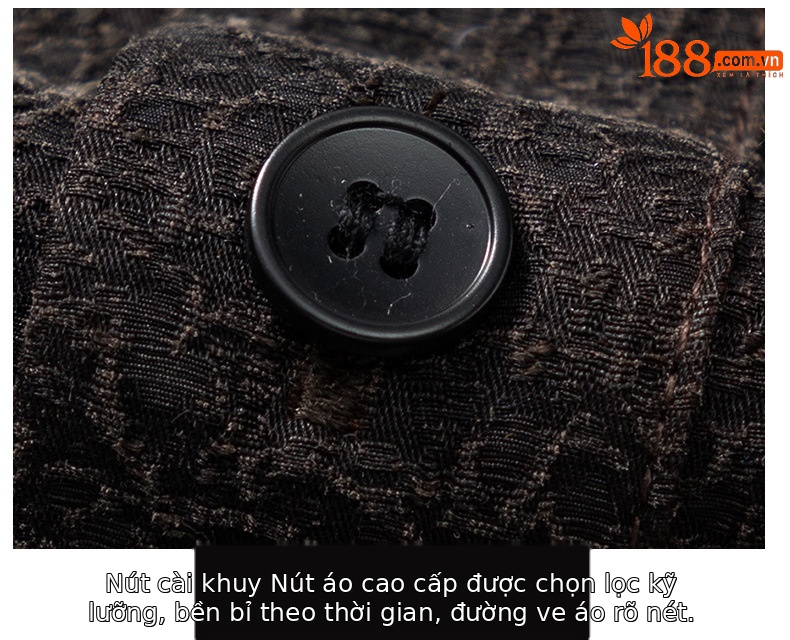 Áo sơ mi ngắn tay nam chất lụa Hương Vân Sa phong cách retro cổ đức — Da đen 2680 chi tiết 20