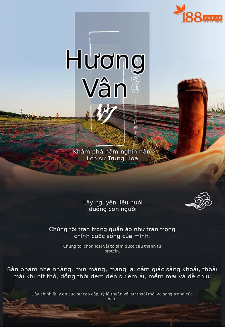 Áo sơ mi ngắn tay nam chất lụa Hương Vân Sa phong cách retro cổ đức — Da đen 2680 chi tiết 3