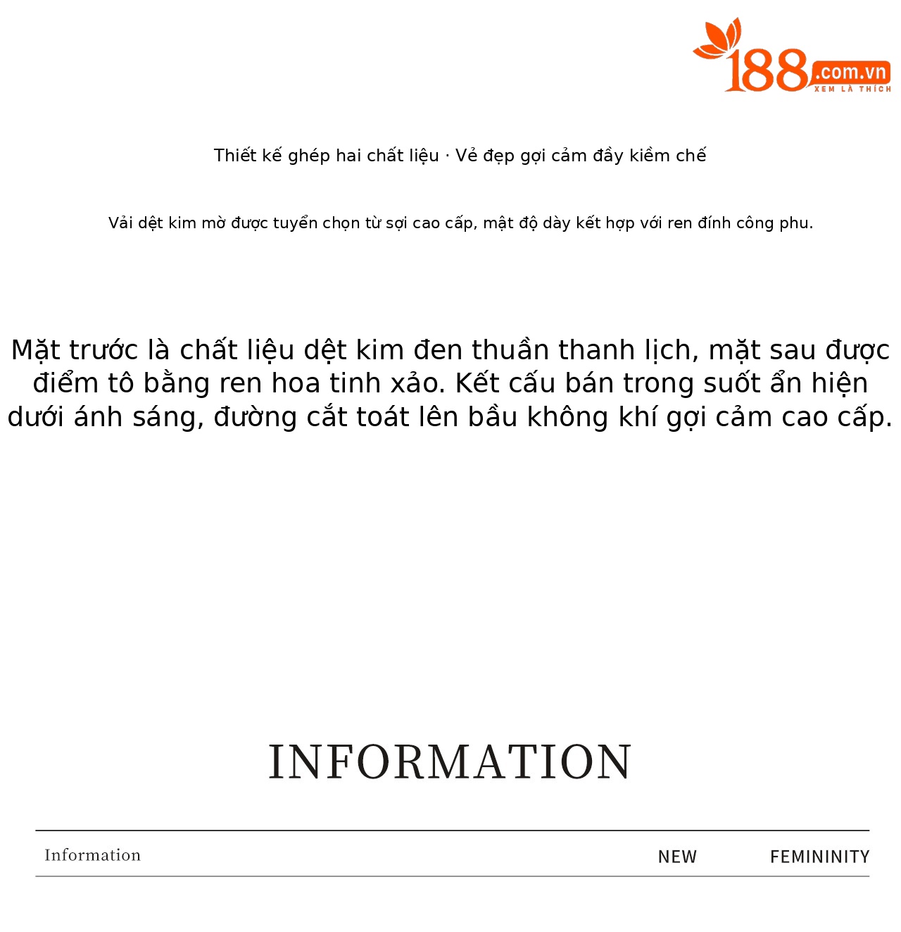Áo thun tay ngắn nữ phối ren xuyên thấu lưng, thiết kế ôm nhẹ — màu đen chi tiết 9