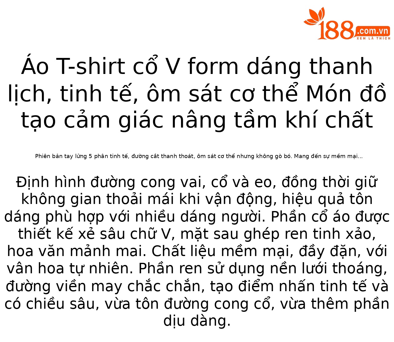 Áo thun tay ngắn nữ phối ren xuyên thấu lưng, thiết kế ôm nhẹ — màu đen chi tiết 3