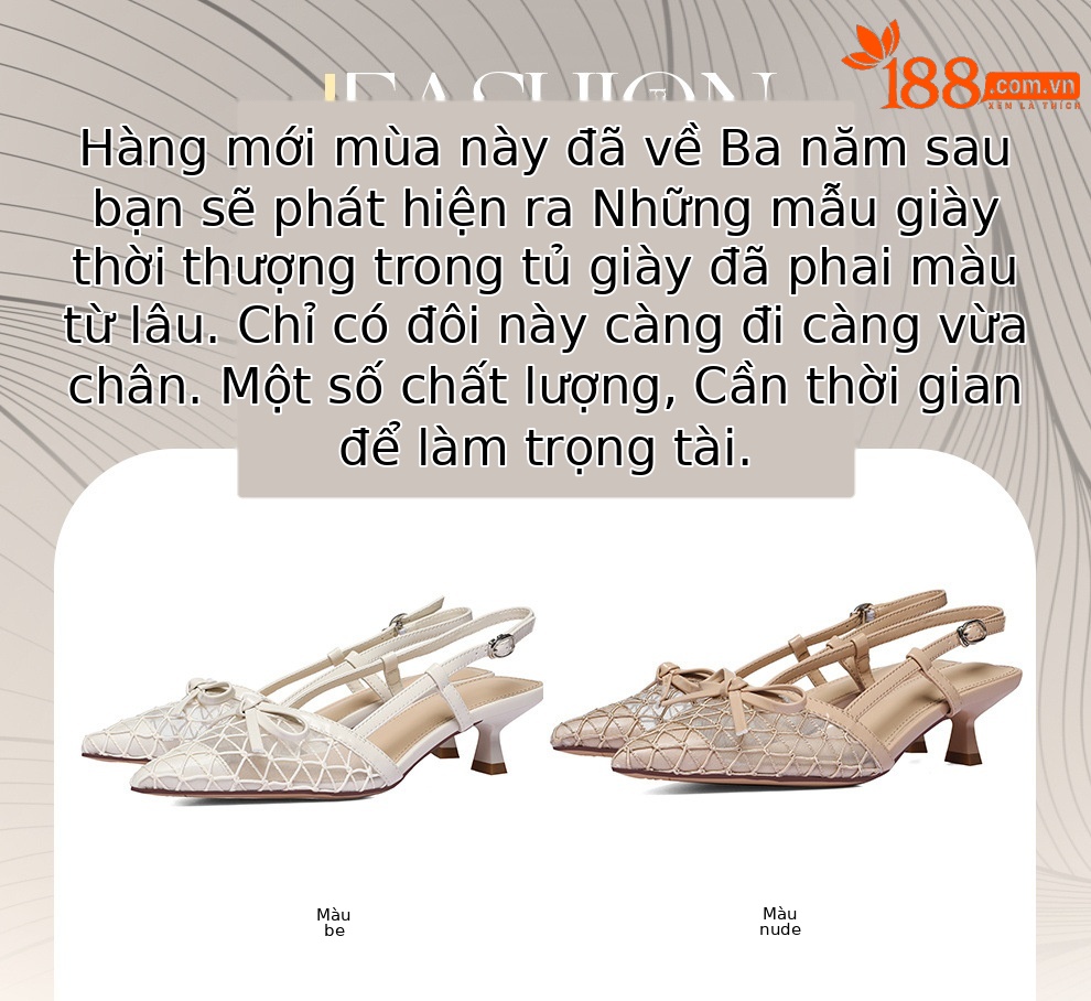 Sandal cao gót nữ mũi nhọn Pháp – thiết kế thời trang xuân hè 2026, gót 9 cm — 6138 Màu be, 6138 Khỏa Thân chi tiết 1