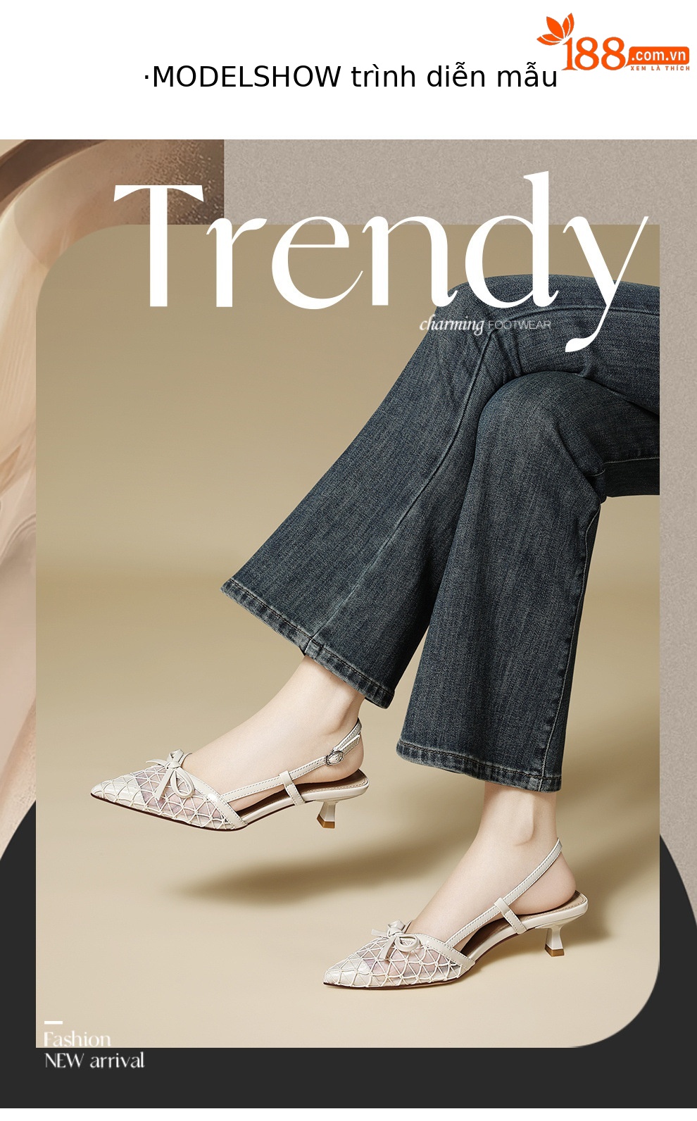 Sandal cao gót nữ mũi nhọn Pháp – thiết kế thời trang xuân hè 2026, gót 9 cm — 6138 Màu be, 6138 Khỏa Thân chi tiết 3