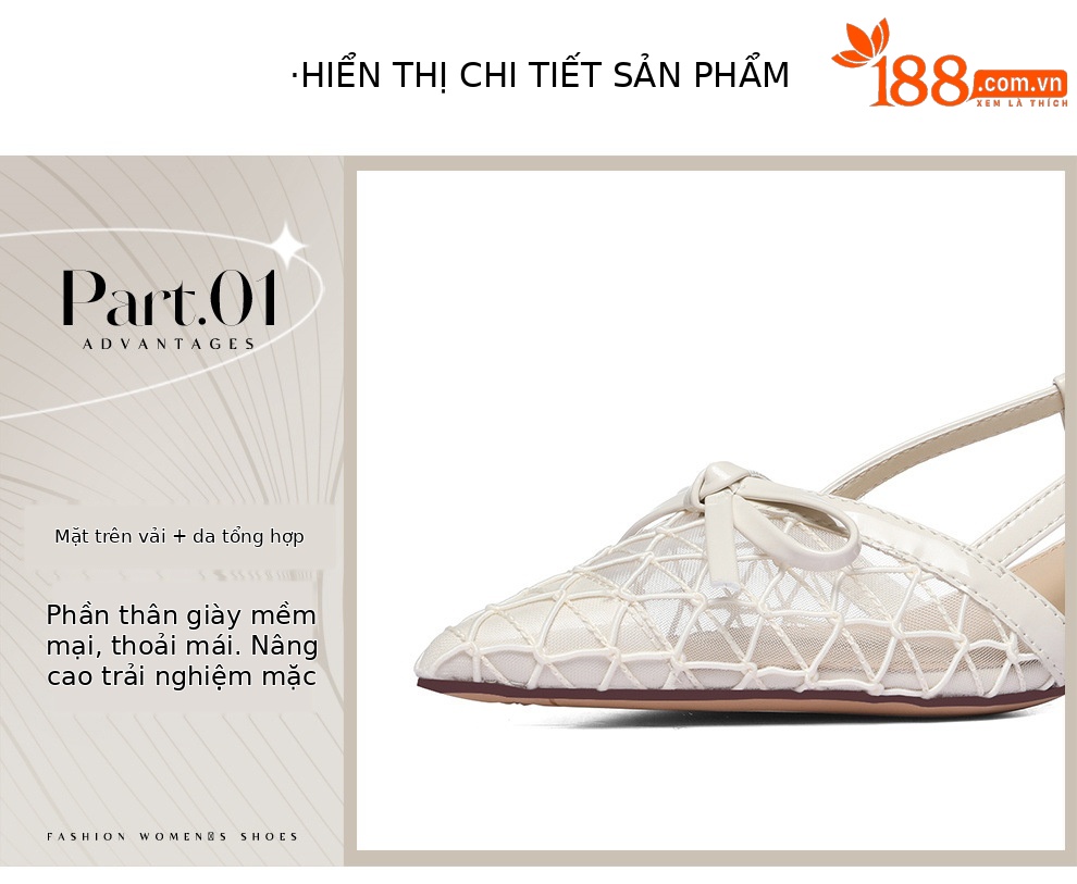 Sandal cao gót nữ mũi nhọn Pháp – thiết kế thời trang xuân hè 2026, gót 9 cm — 6138 Màu be, 6138 Khỏa Thân chi tiết 9