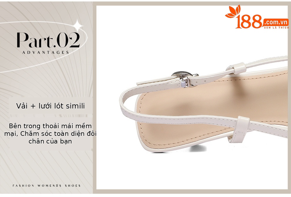 Sandal cao gót nữ mũi nhọn Pháp – thiết kế thời trang xuân hè 2026, gót 9 cm — 6138 Màu be, 6138 Khỏa Thân chi tiết 10