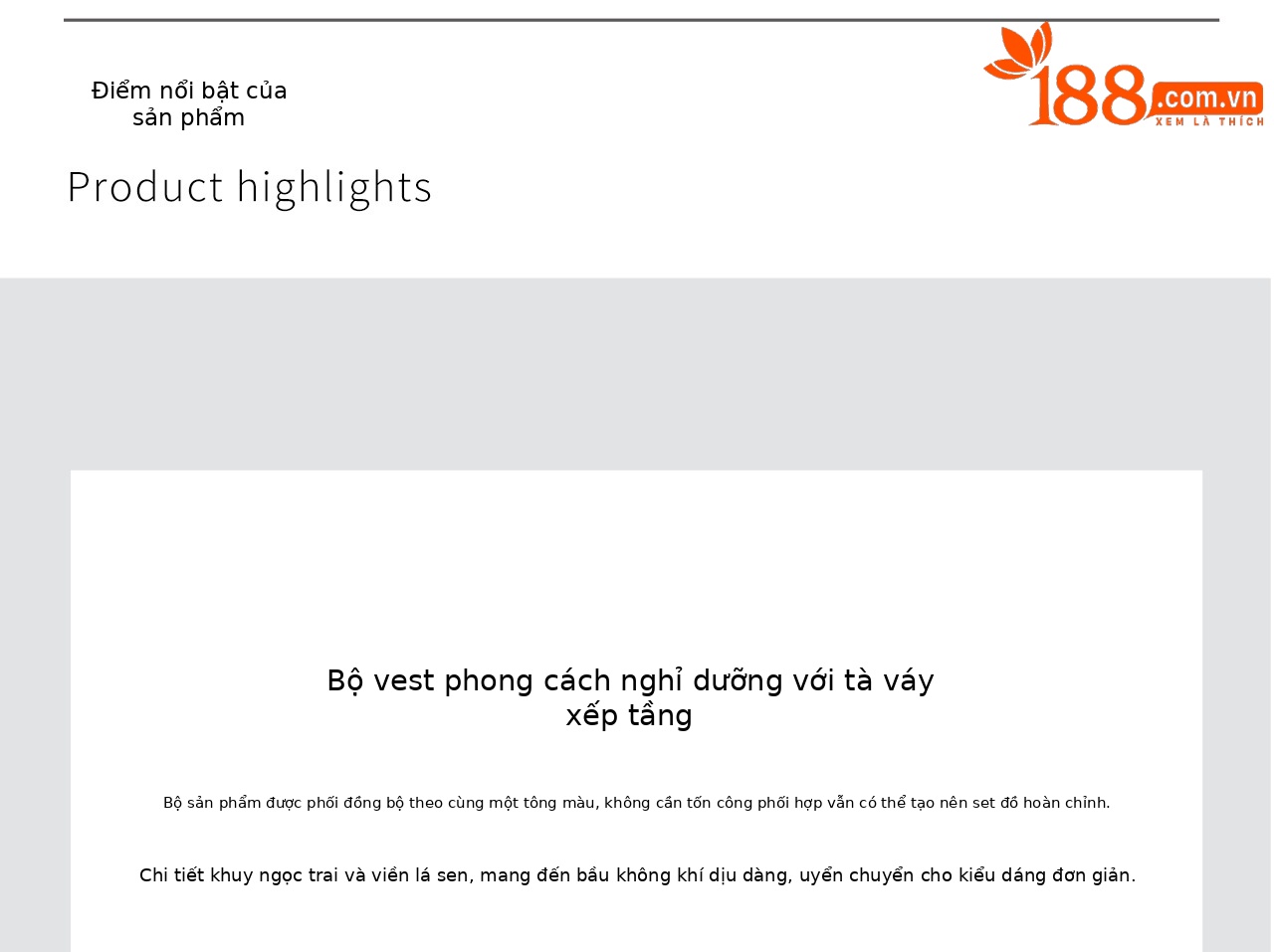 Bộ áo gi-lê không tay kết hợp quần ống rộng phong cách tiểu thơ — màu trắng chi tiết 7
