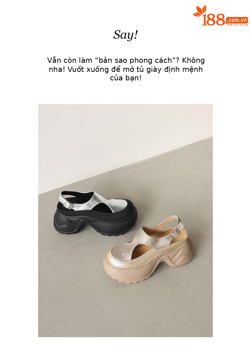 Giày Mary Jane nữ đế dày quai ngang mũi kín họa tiết rỗ — màu vàng, bạc chi tiết 2