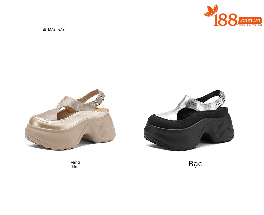Giày Mary Jane nữ đế dày quai ngang mũi kín họa tiết rỗ — màu vàng, bạc chi tiết 4