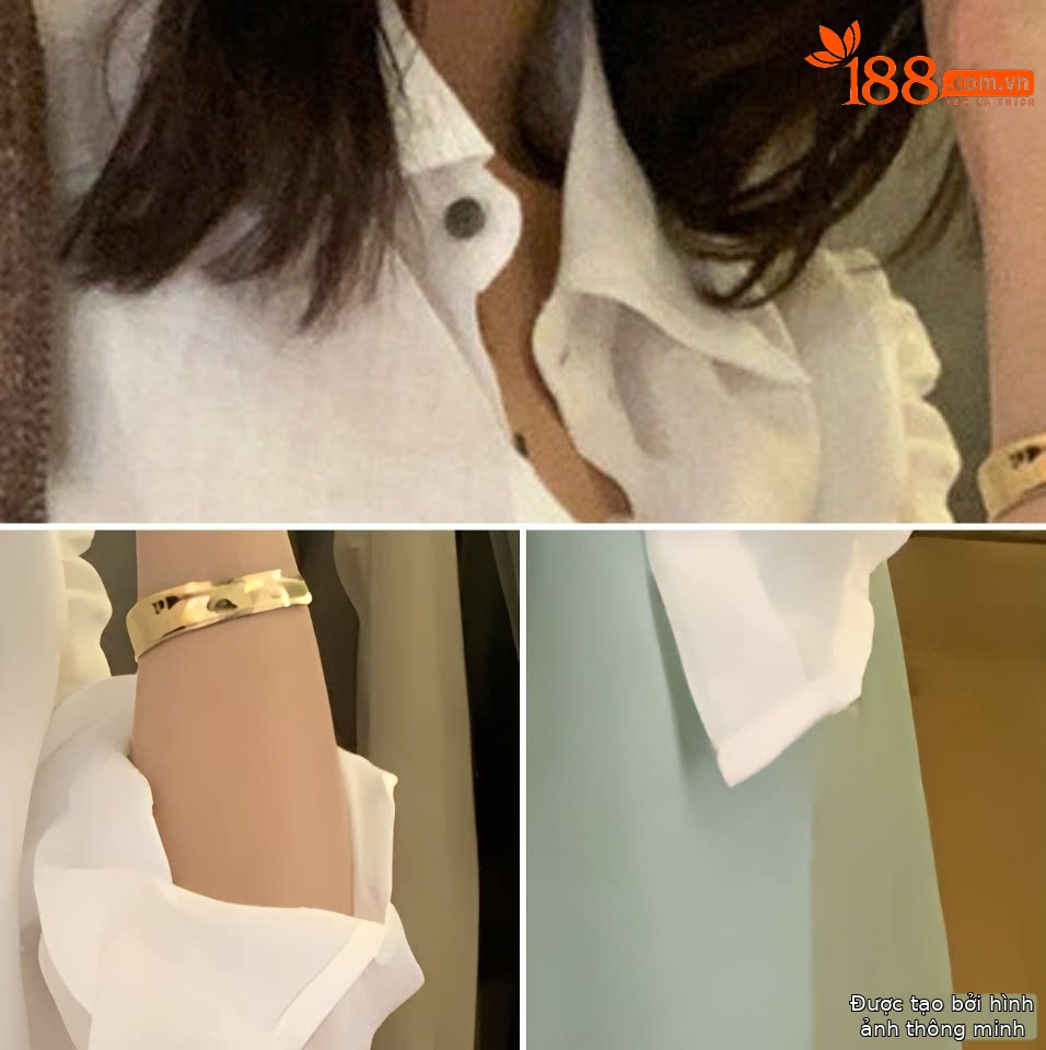Áo sơ mi nữ linen tay dài cổ bẻ phong cách thư giãn — Xanh đen, xanh lam, Màu cà phê, màu hồng chi tiết 3