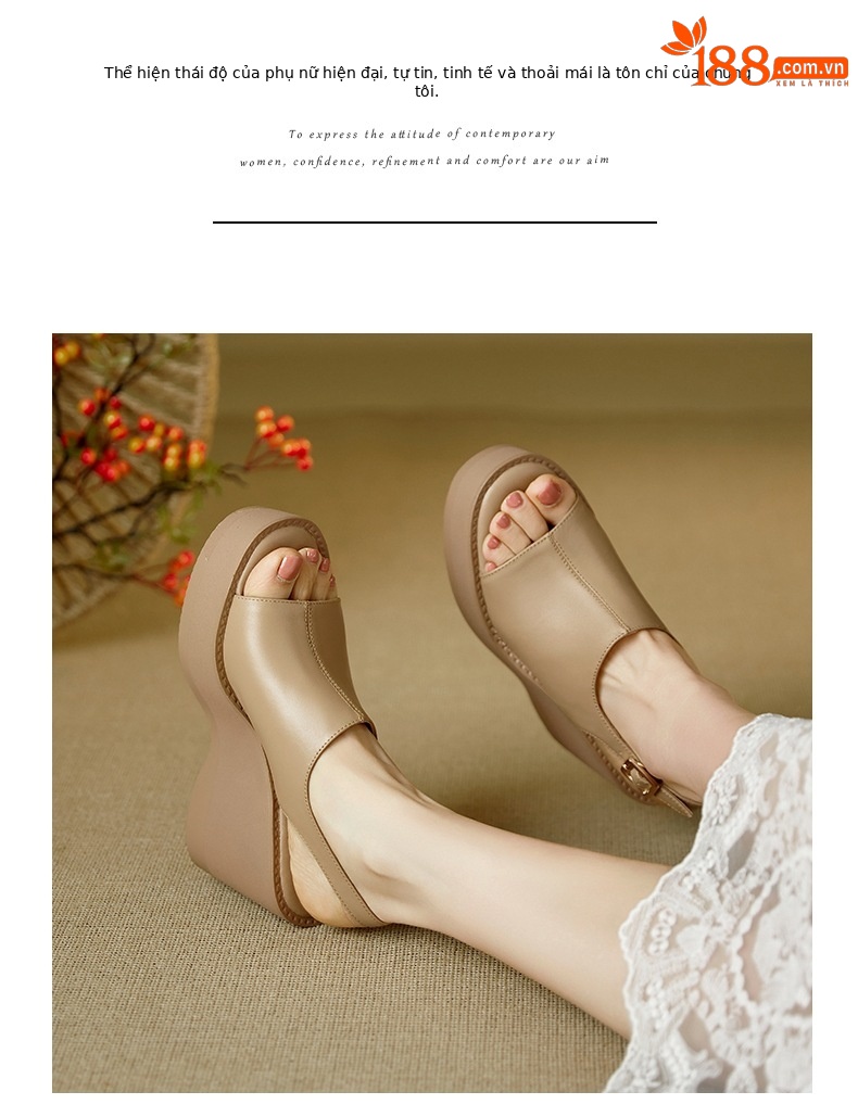 Sandal cao gót nữ mũi nhọn hở ngón, đế xuồng dày, quai một chữ, gót 9 cm — đen chi tiết 8