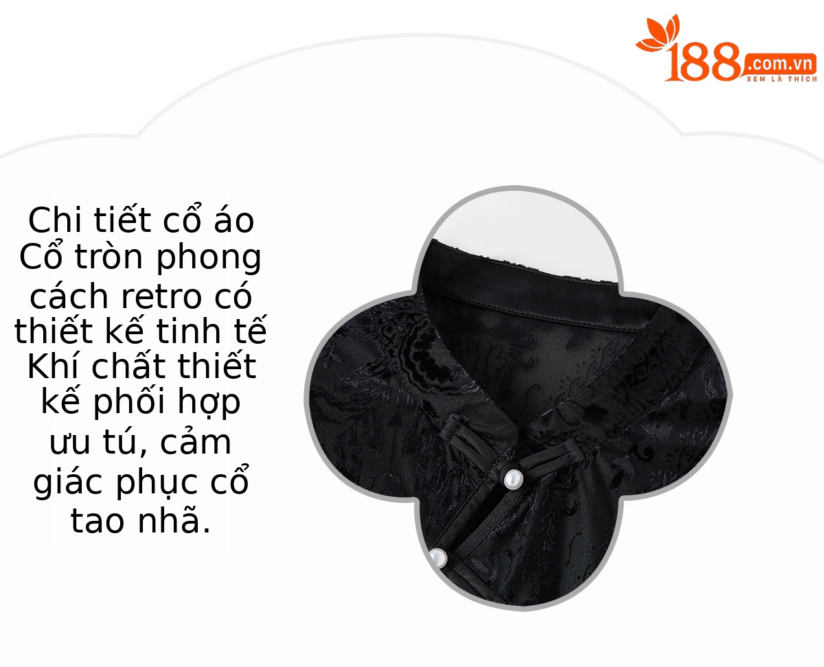 Bộ váy hai mảnh nữ tân cổ điển gồm áo gile và váy yếm hoa văn nổi — màu be, màu đen chi tiết 8