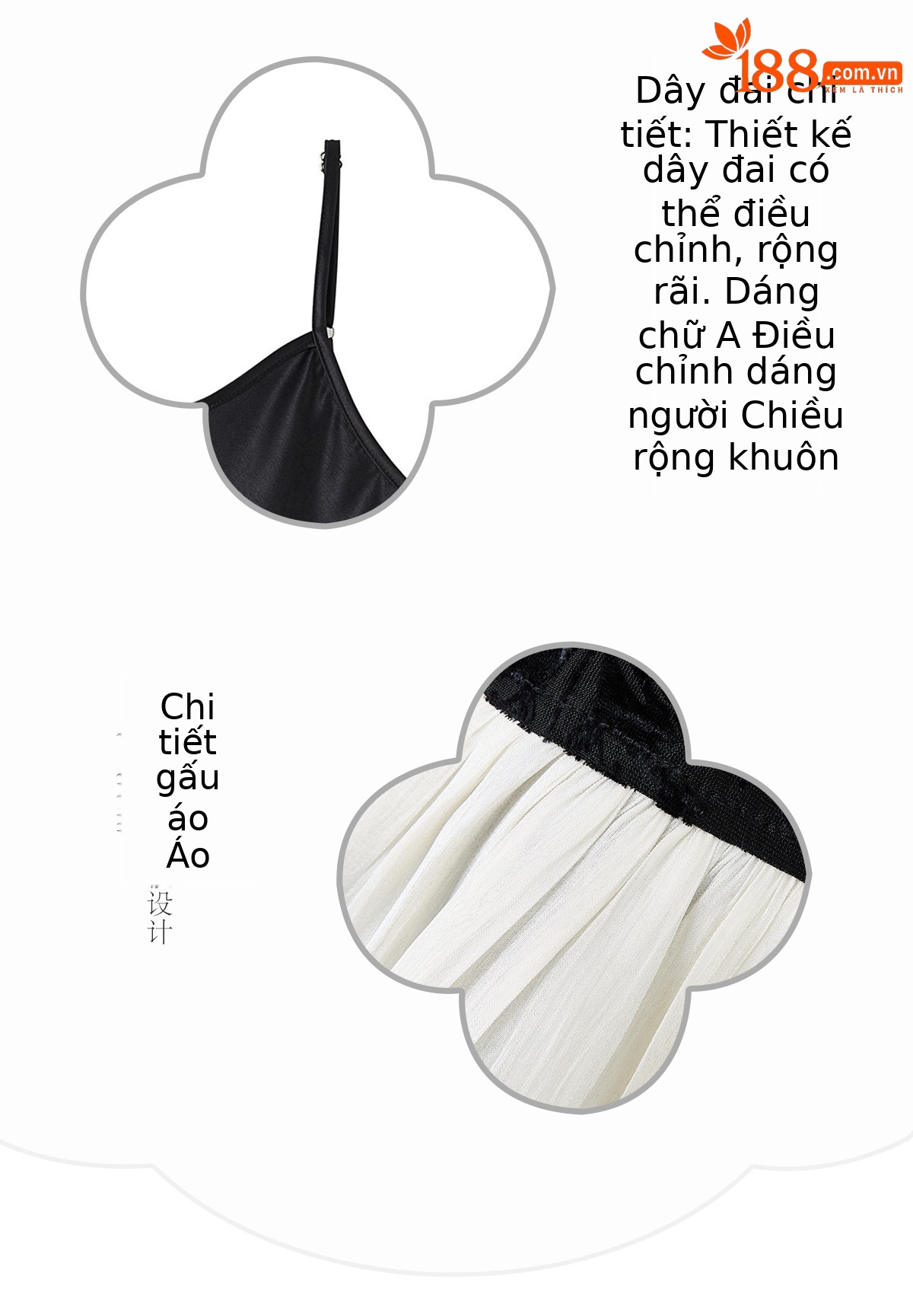 Bộ váy hai mảnh nữ tân cổ điển gồm áo gile và váy yếm hoa văn nổi — màu be, màu đen chi tiết 9
