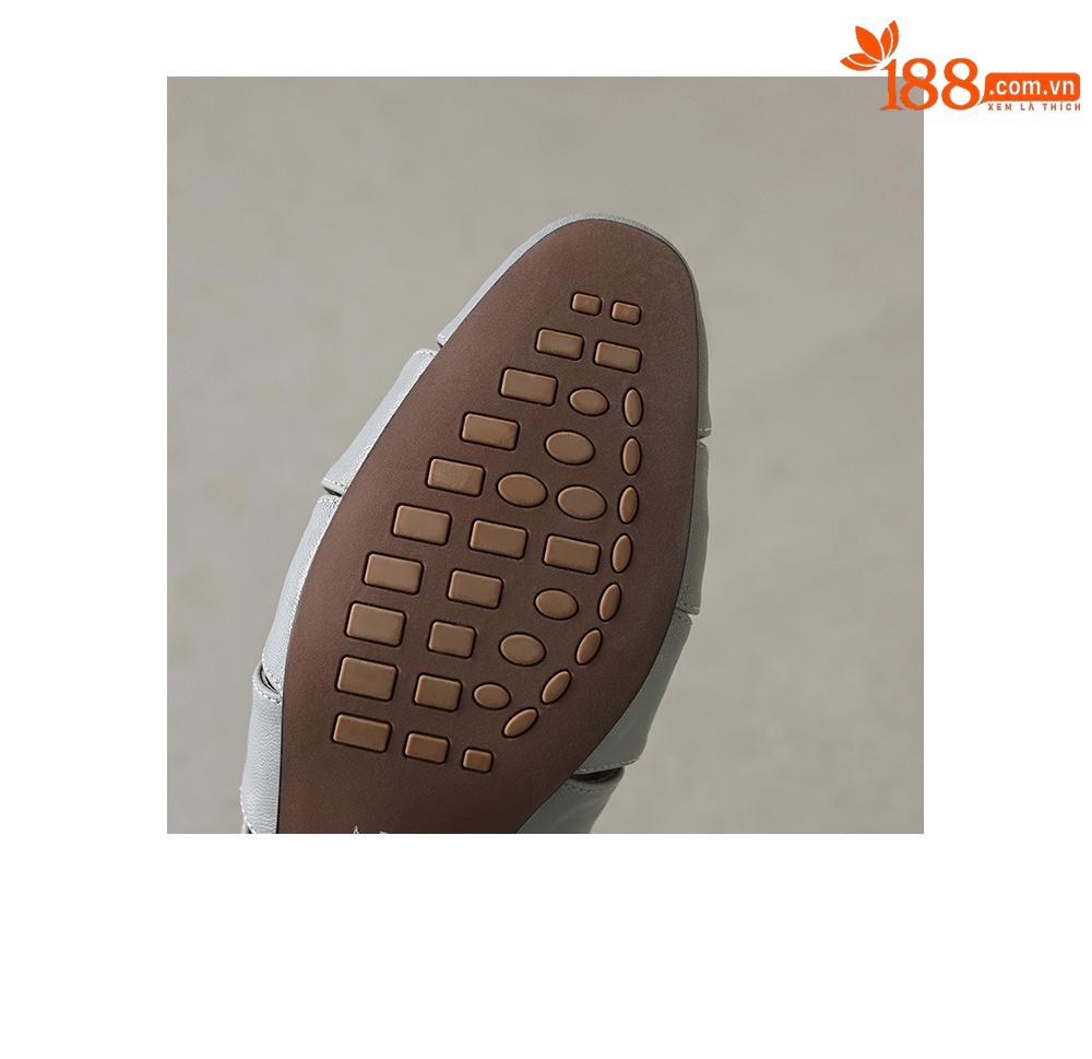Sandal cao gót nữ mũi nhọn hở mũi, gót 5.5 cm, phong cách vintage đinh tán rỗng — Xám xanh chi tiết 10