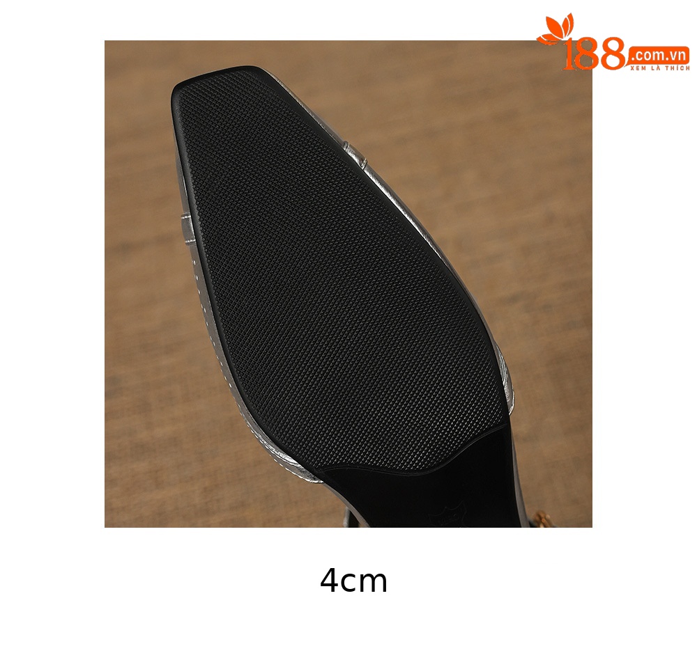 Sandal cao gót nữ quai ngang mũi vuông kiểu Pháp, gót thô ổn định — đen chi tiết 25