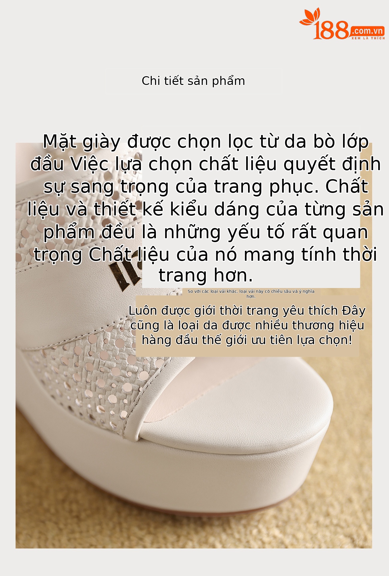Sandal cao gót nữ hở mũi quai ngang đế xuồng da bò — màu đen, màu trắng ngà chi tiết 6