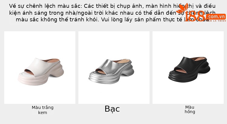 Dép sandal xỏ ngón đế bệt nữ phong cách trẻ trung, mũi hở, đế dày êm chân — màu đen, màu trắng ngà, bạc chi tiết 3