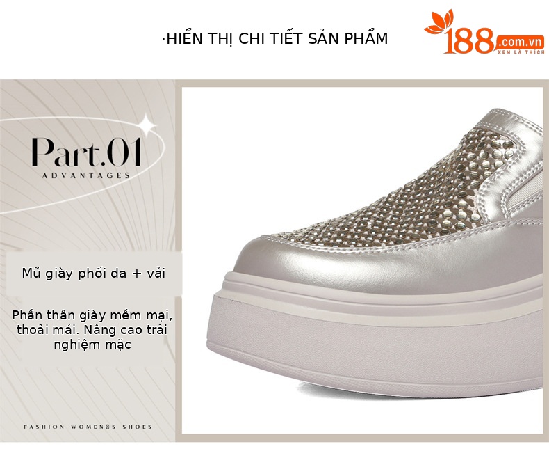 Dép sandal nữ đế dày mũi trùm lưới thoáng khí phong cách tăng chiều cao — 6153 Trắng, 6153 Vàng chi tiết 6