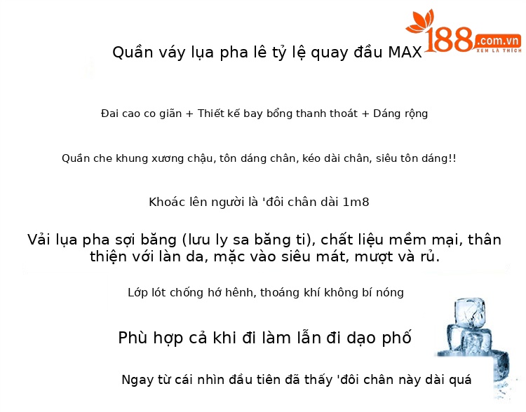 Chân váy lụa trắng nữ dáng dài xòe rộng, phong cách tiên khí — Gạo trắng mở rộng chi tiết 2