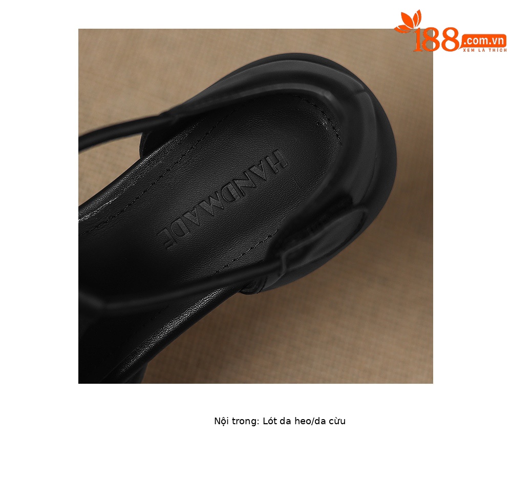 Sandal nữ quai chữ T đế dày, dán Magic Stig, form rộng thoải mái — màu nâu chi tiết 21