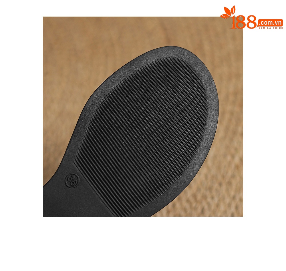 Dép sandal nữ quai chữ V đế bệt hở mũi, phong cách đi biển mùa hè — màu nâu chi tiết 27