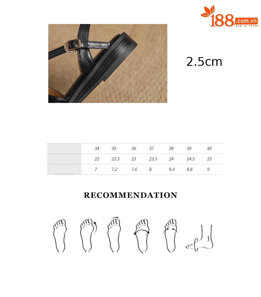 Dép sandal nữ quai chữ V đế bệt hở mũi, phong cách đi biển mùa hè — màu nâu chi tiết 4