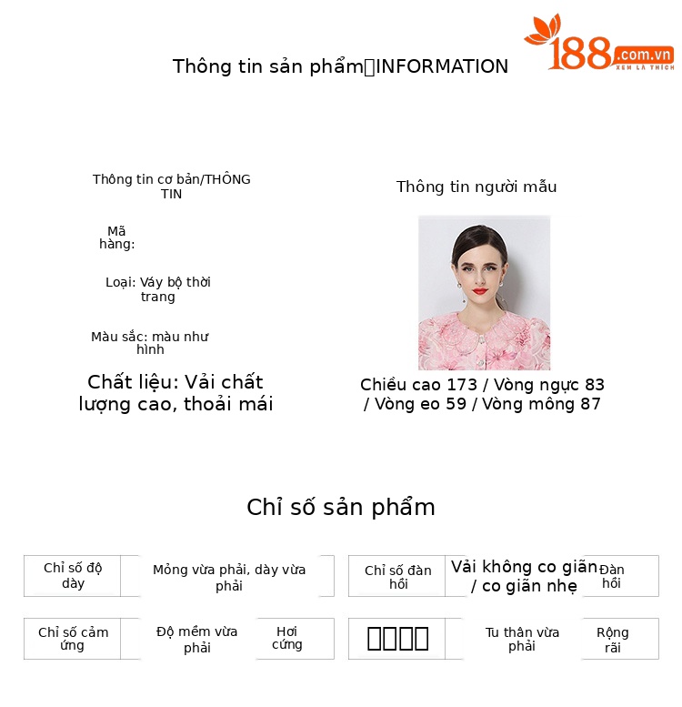 Bộ hai mảnh mùa hè kiểu Pháp: áo cổ búp bê tay ngắn ren hoa + chân váy cạp cao — xanh lam, Màu hồng, màu vàng chi tiết 10