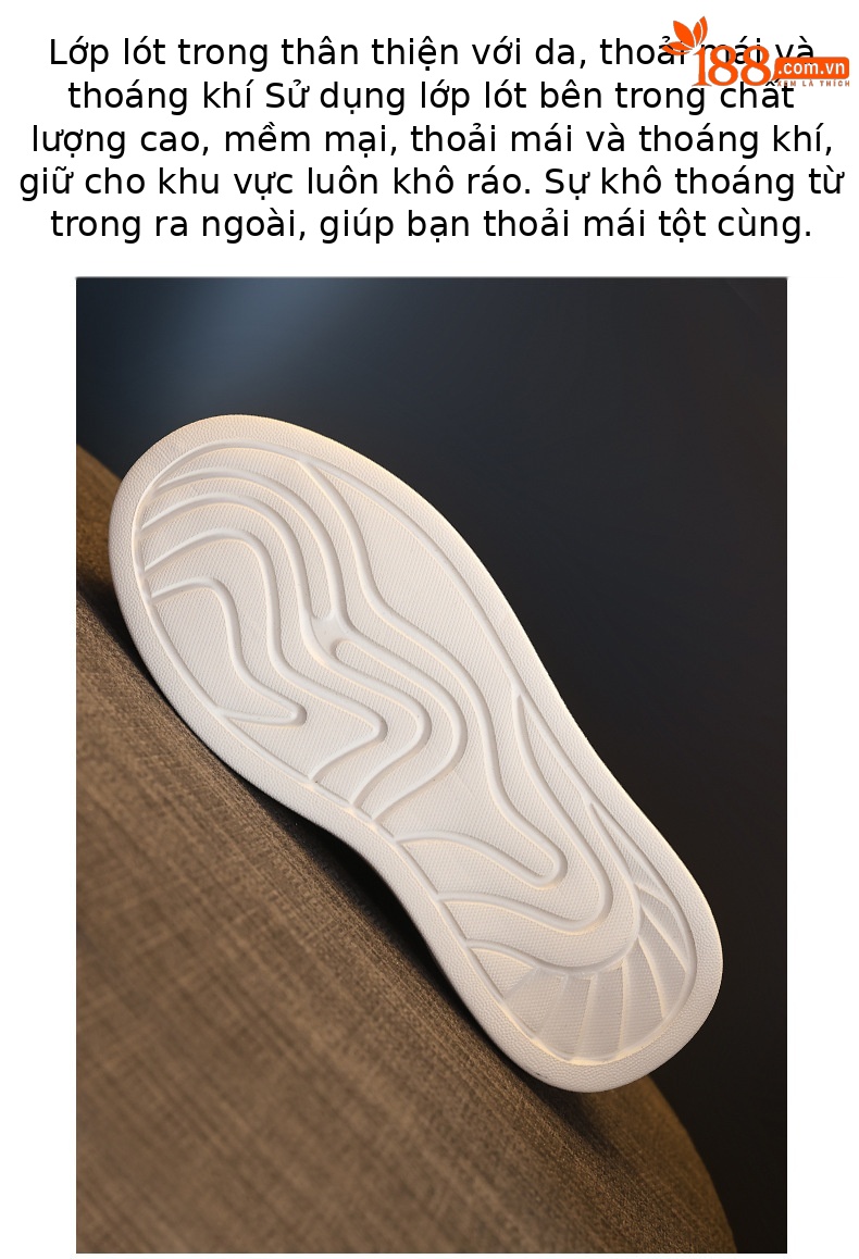 Giày sneaker nữ đế dày tăng chiều cao, phong cách basic trắng, form slip-on tiện lợi — màu trắng chi tiết 7