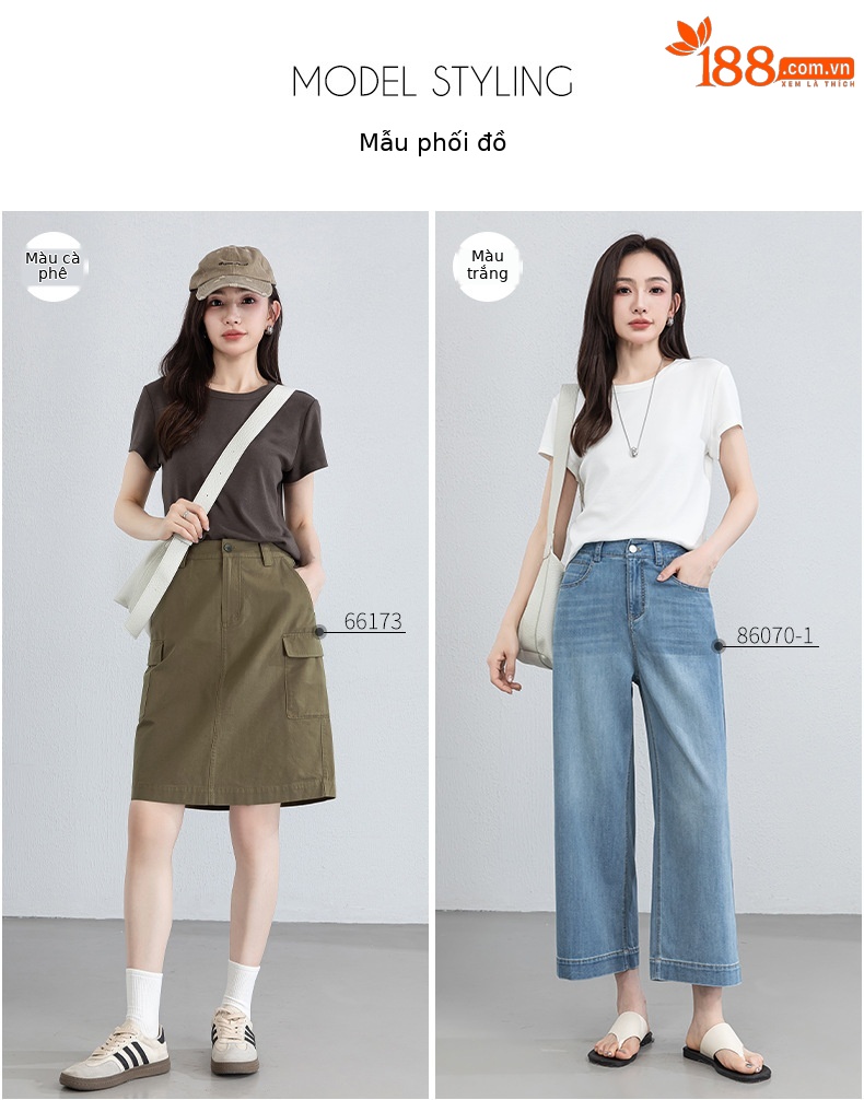 Áo thun nữ cổ tròn tay ngắn chất liệu co giãn cao, cảm giác mềm mại như mây, che khuyết điểm tạo dáng thon gọn — màu xanh navy chi tiết 9