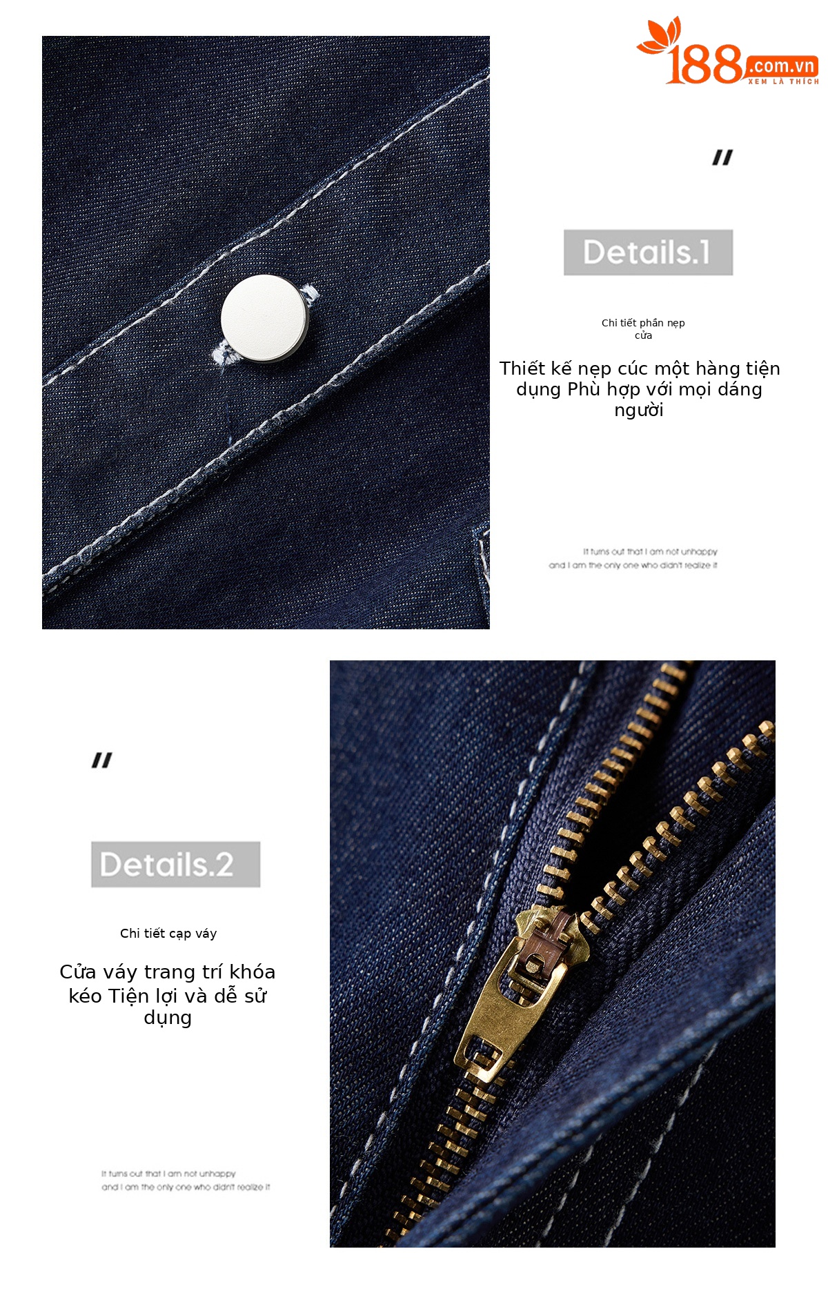 Bộ ba món thời trang nữ hè 2026: áo thun + áo khoác vest denim + chân váy midi — màu xanh nhạt, màu xanh đậm chi tiết 6