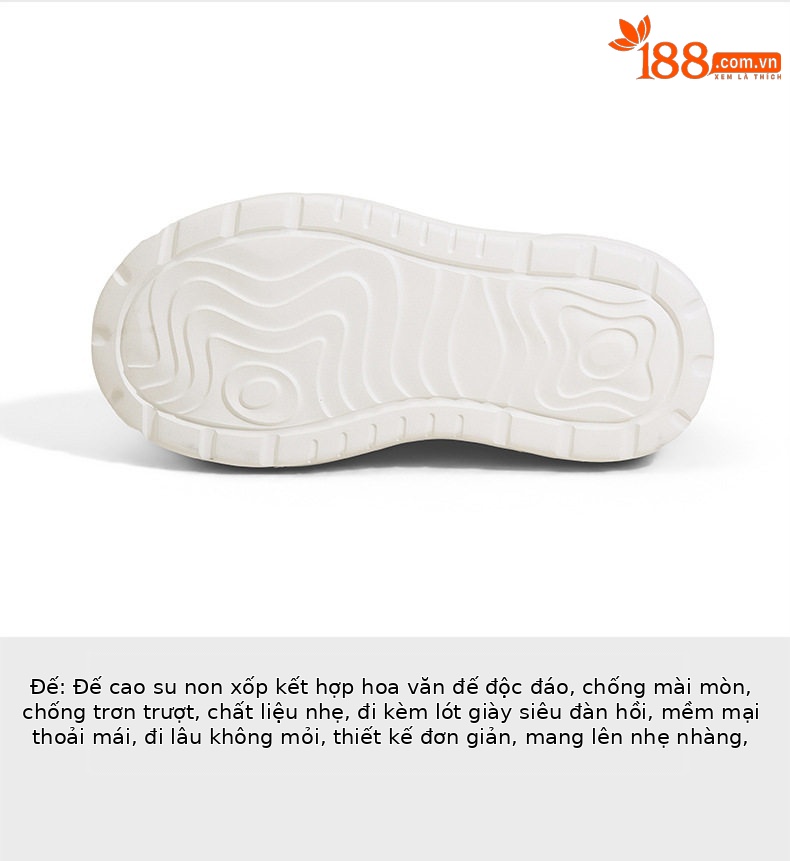 Giày platform nữ đế xuồng trắng thoáng khí, gót siêu cao 8 cm, mũi tròn, dây buộc phía trước — Xanh dương, Hồng, Xám, Trắng chi tiết 9