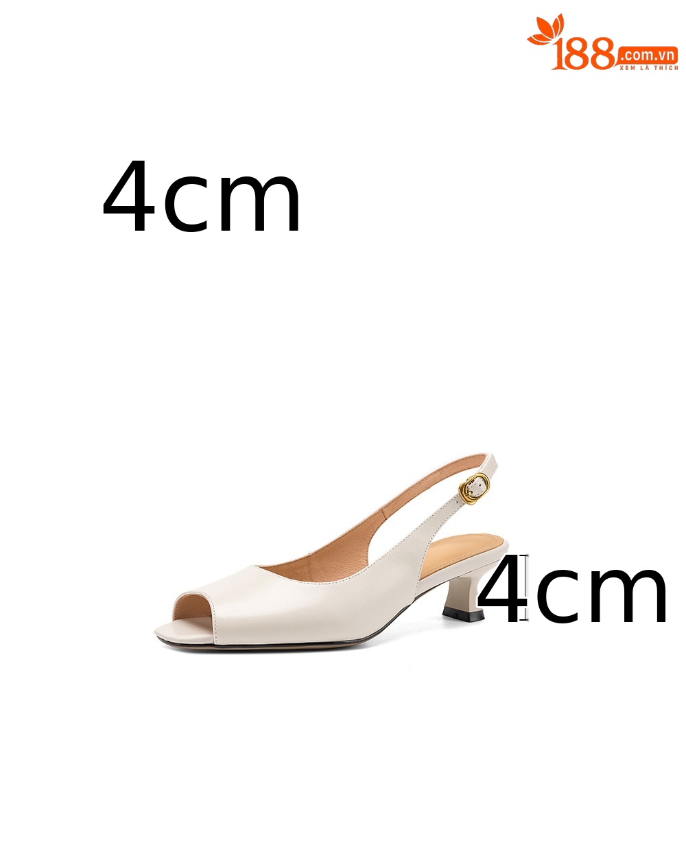 Sandal peep toe nữ gót vuông phong cách Hàn Quốc, quai ngang đơn giản, cỡ 34–42 — đen chi tiết 3