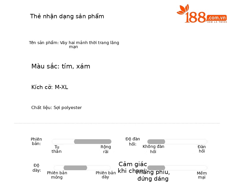 Bộ váy hai mảnh tay ngắn phối chân váy midi thời trang hè 2026 — màu tím, màu xám chi tiết 10