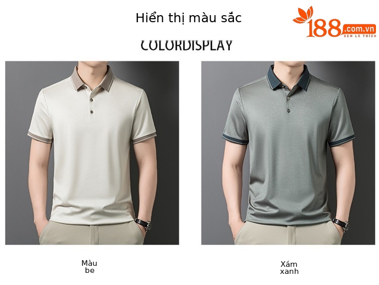 Áo thun lụa tơ tằm cao cấp cổ tròn tay ngắn mùa hè — Trắng 9681 chi tiết 6