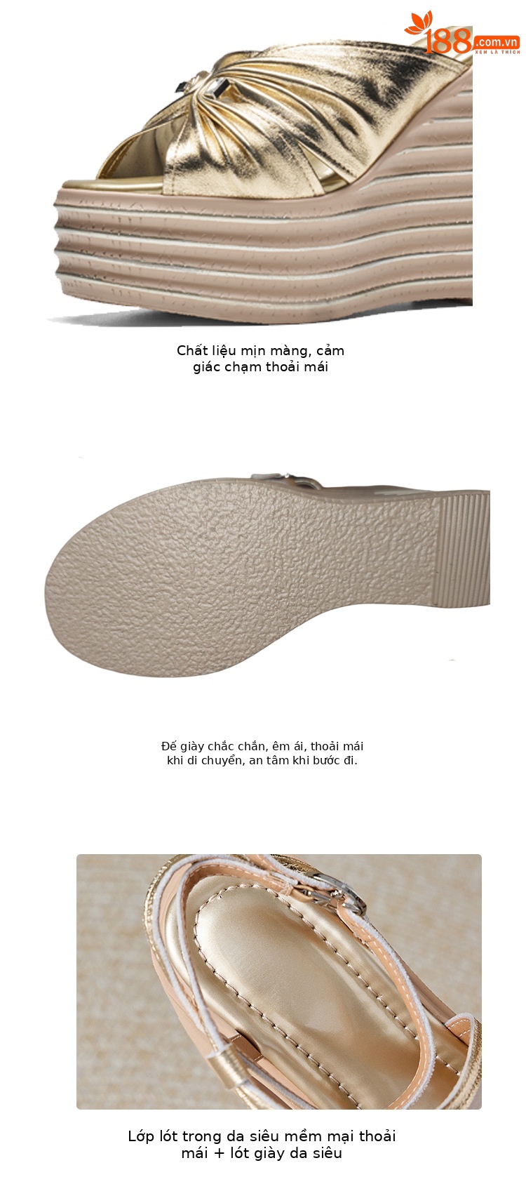 Dép quai ngang nữ đế xuồng cao gót 12 cm phong cách châu Âu — màu đen chi tiết 2