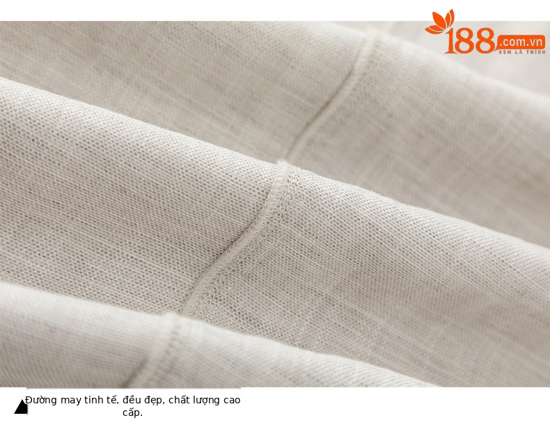 Quần culottes nữ ống rộng vải linen phối lyocell dáng suông rủ nhẹ — Màu sắc chi tiết 18
