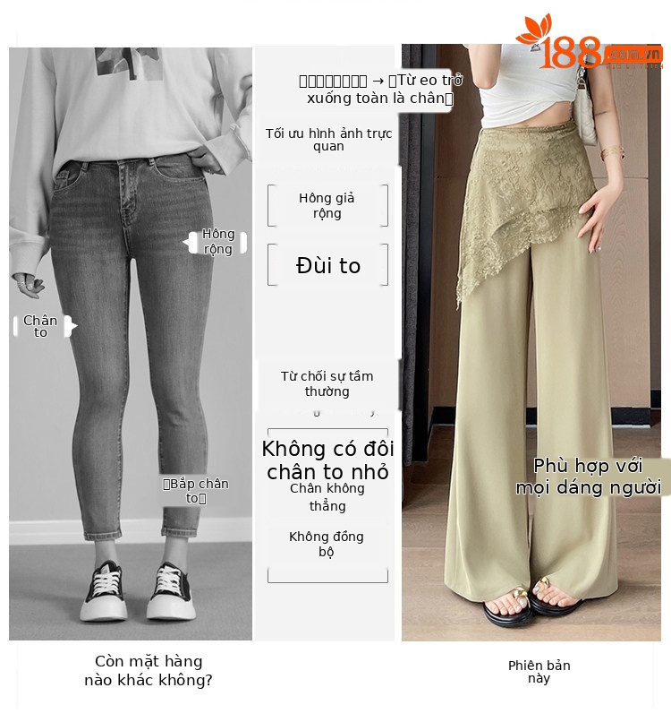 Quần culottes nữ ống rộng cạp cao ren eo phong cách Hàn Quốc — màu đen chi tiết 21