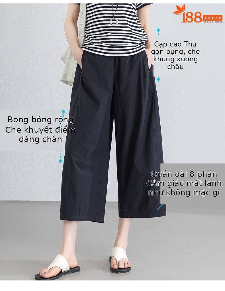 Quần jogger nam ống bong bóng dáng 7/8, chất liệu cotton thoáng khí, phong cách công sở dạo phố — màu xanh navy chi tiết 5