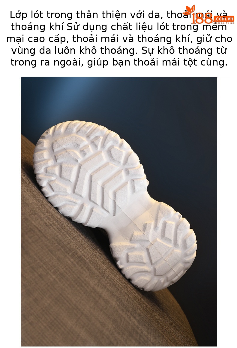 Giày sneaker nữ đế dày tăng chiều cao, lưới thoáng khí, phong cách thể thao — Tro thô chi tiết 8