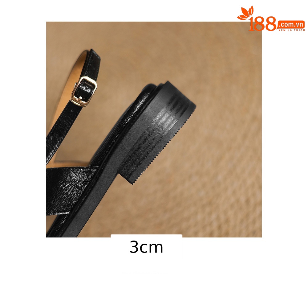 Dép sandal nữ quai chữ V đế bệt hở mũi, phong cách đi biển mùa hè — màu nâu chi tiết 28